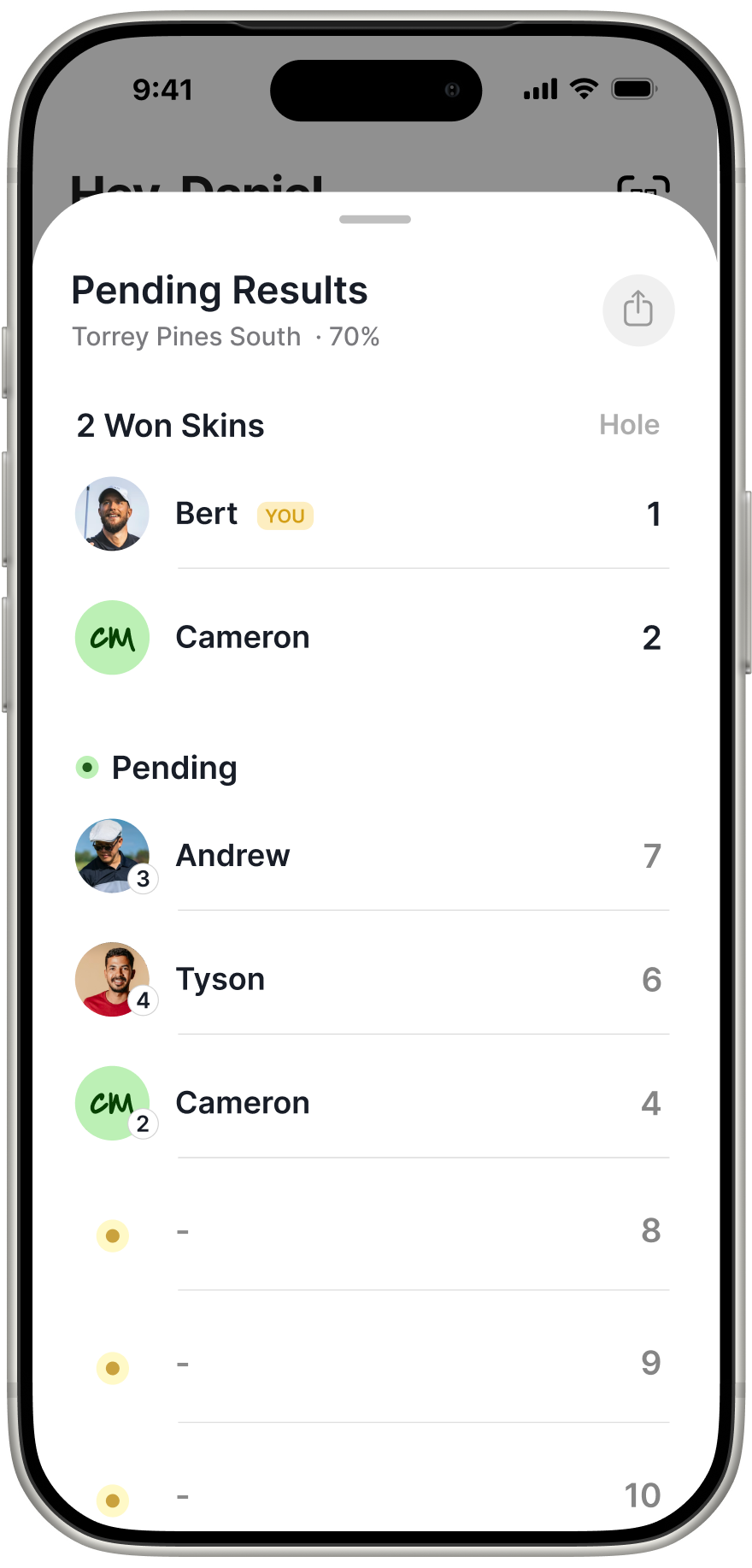 Pending results